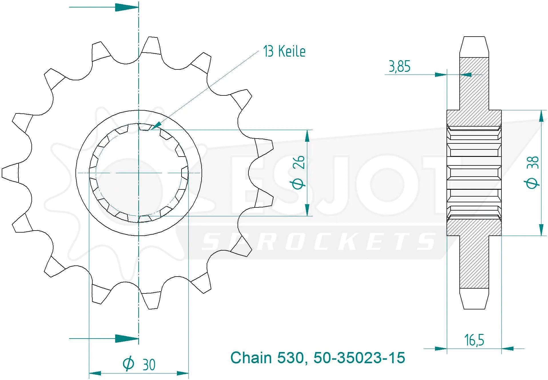 ESJOT_Antriebsritzel Antriebsritzel,Ritzel