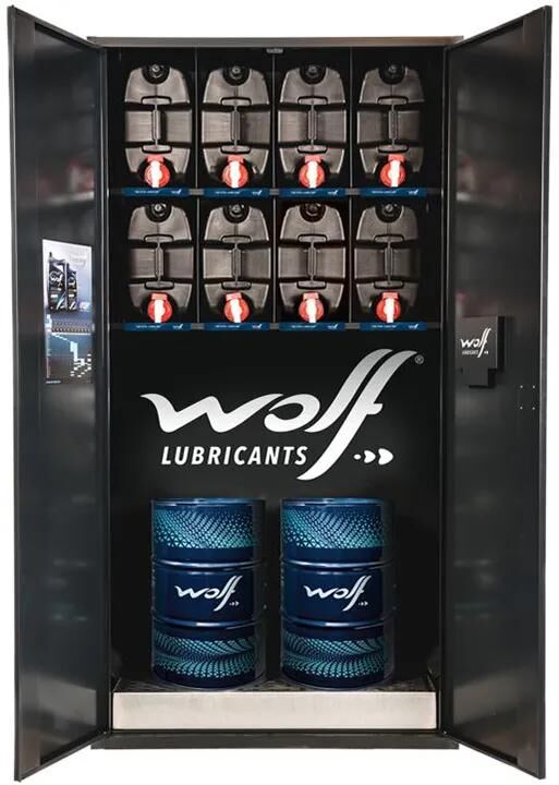 wolf_Frischölbehälter Ölpumpen,Materialschränke,Werkstatteinrichtungen