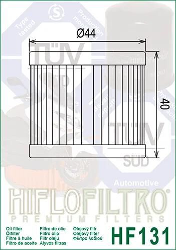 HIFLOFILTRO Ölfilter,Filter
