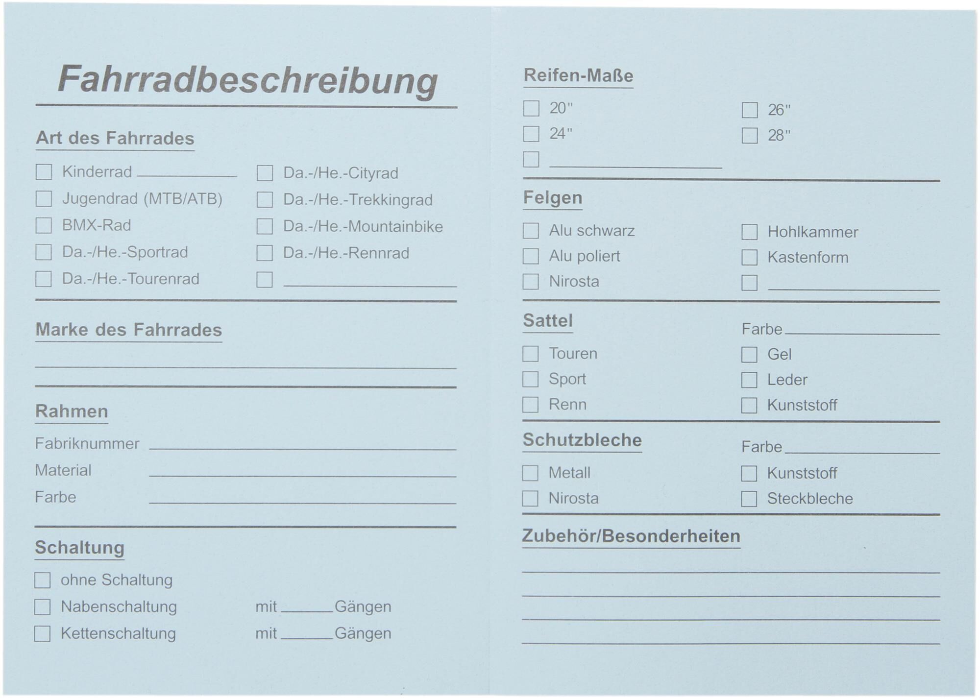_Fahrradbrief Fahrradbriefe,Werbemittel