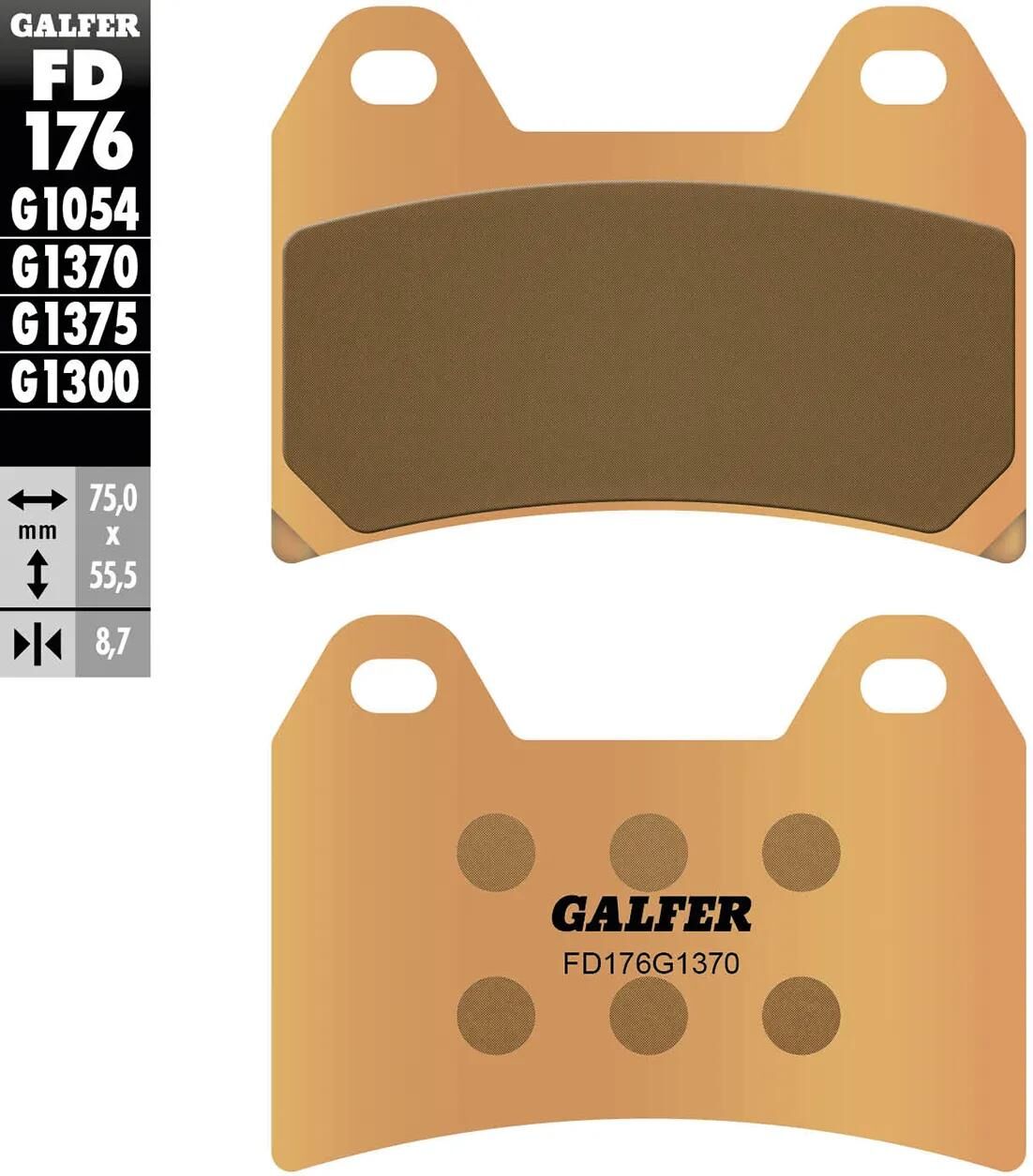 GALFER_Bremsbelag Bremsklötze,Bremsbeläge