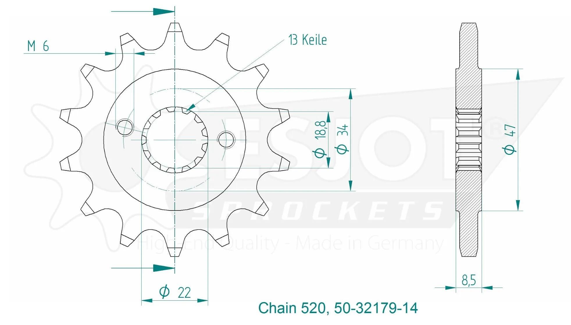 ESJOT_Antriebsritzel Antriebsritzel,Ritzel