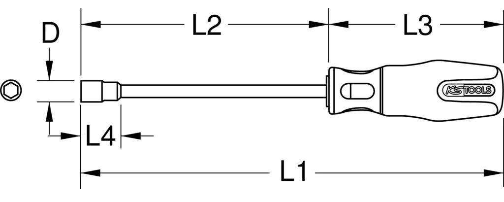 KS TOOLS_Schraubendreher Schraubendreher - Außensechskant