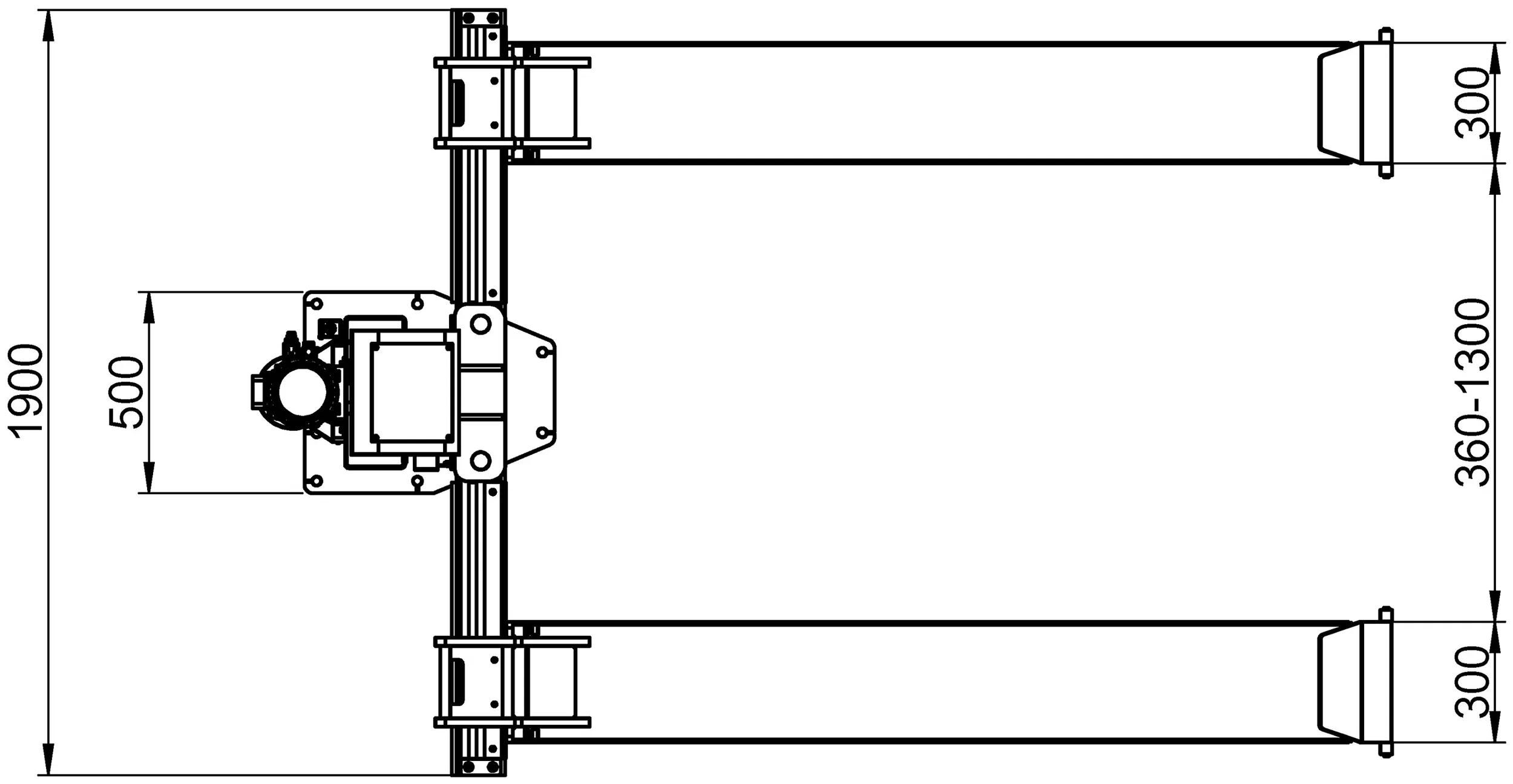 ATH-Heinl_1-Säulen-Hebebühne Hebebühnen