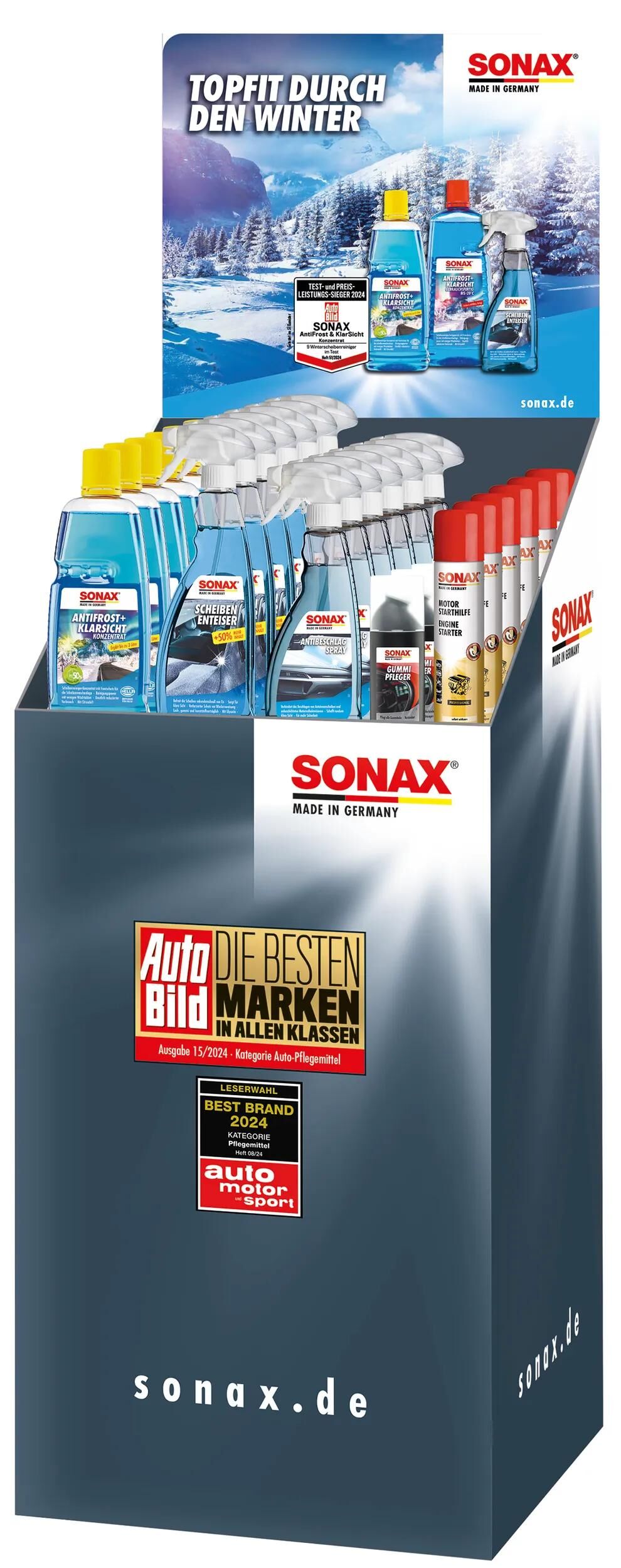 SONAX Verkaufsdisplay "Winter" Winterpakete