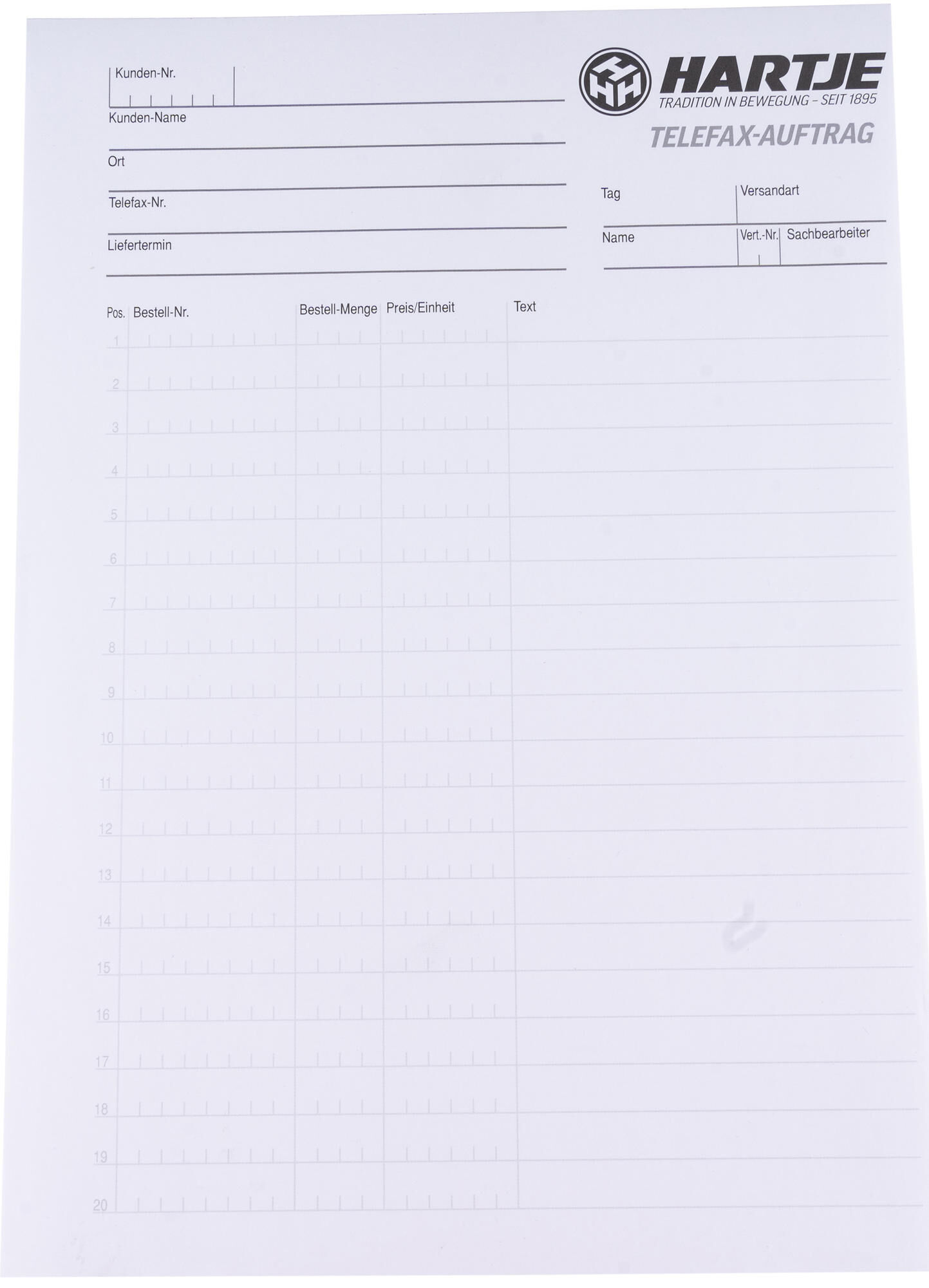 _Telefax-Aufträge Werbemittel