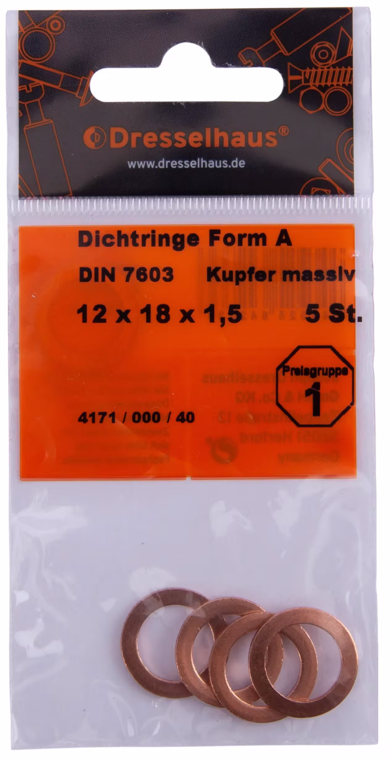 Dresselhaus_Dichtring Kupferringe