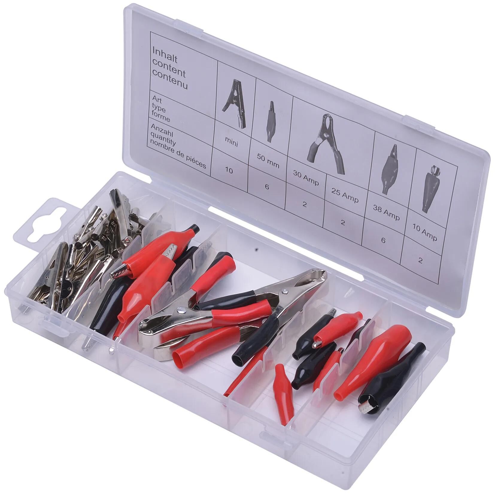 SW STAHL Clamp set Batterieklemmen,Krokodilklemmen