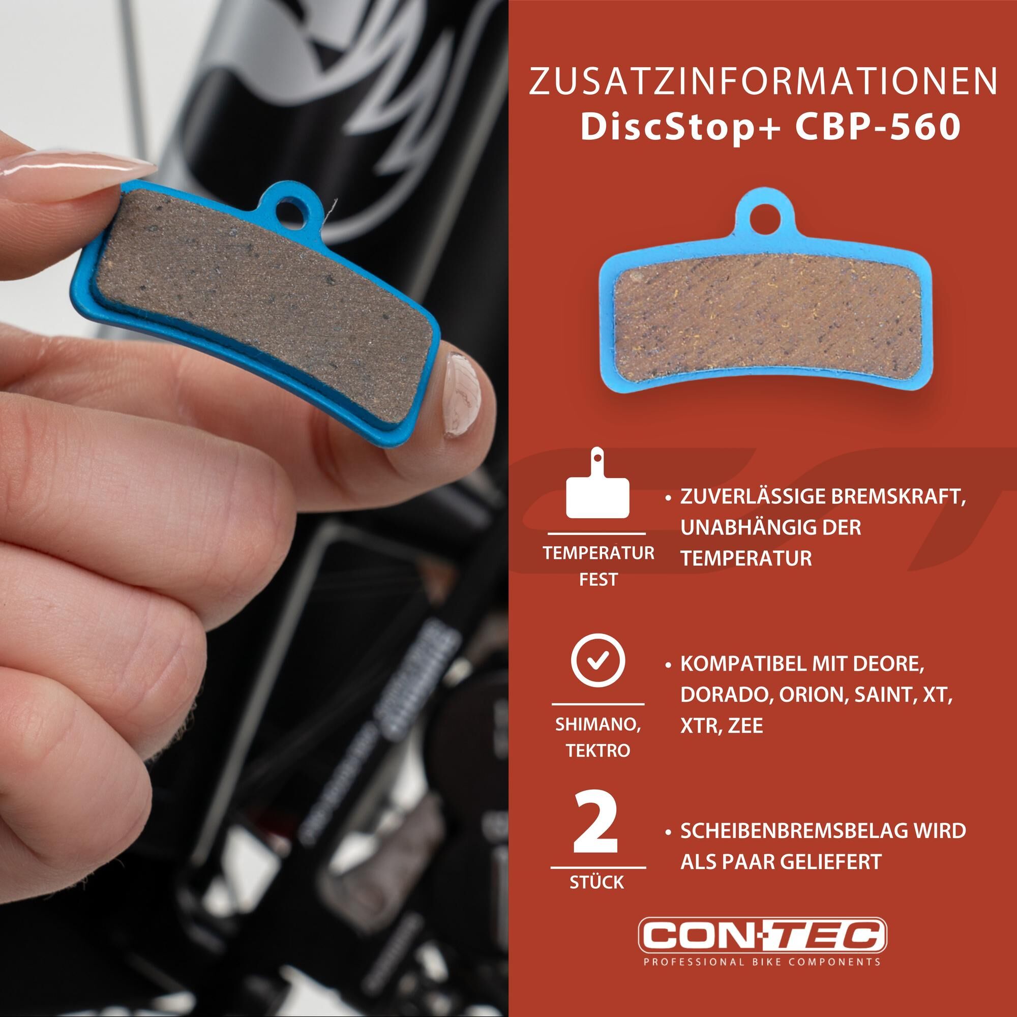 CONTEC Disc Brake Pad "DiscStop+ CBP-560" CONTEC Disc Brake Pad "DiscStop+ CBP-560"