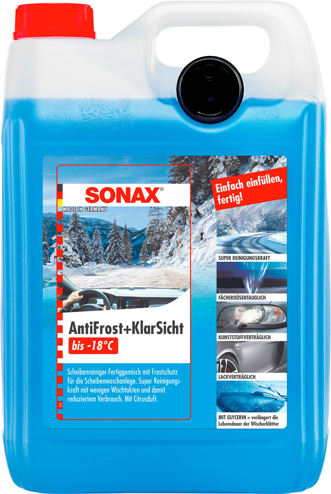 SONAX antifreeze "AntiFrost + KlarSicht " Scheibenfrostschutz