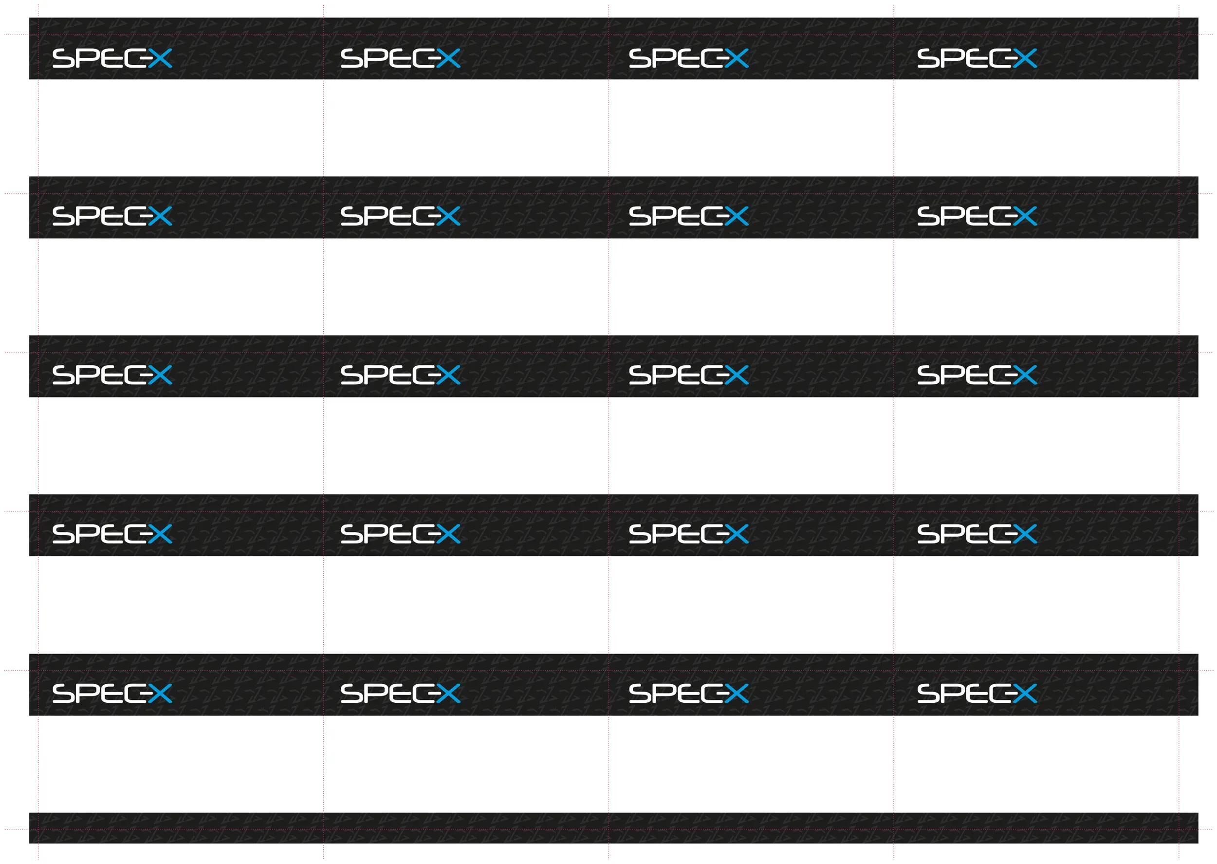 SPEC-X Etiketten voor magazijnrekken Werbemittel