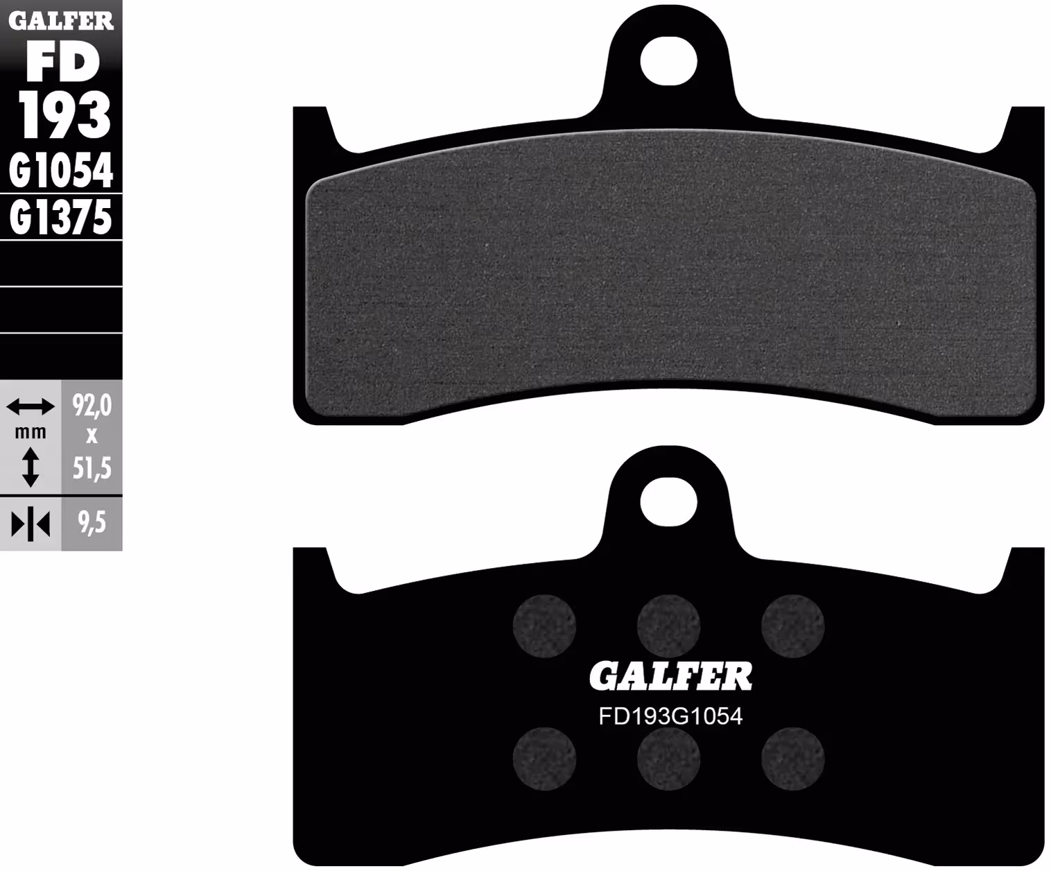 GALFER_Bremsbelag Bremsklötze,Bremsbeläge