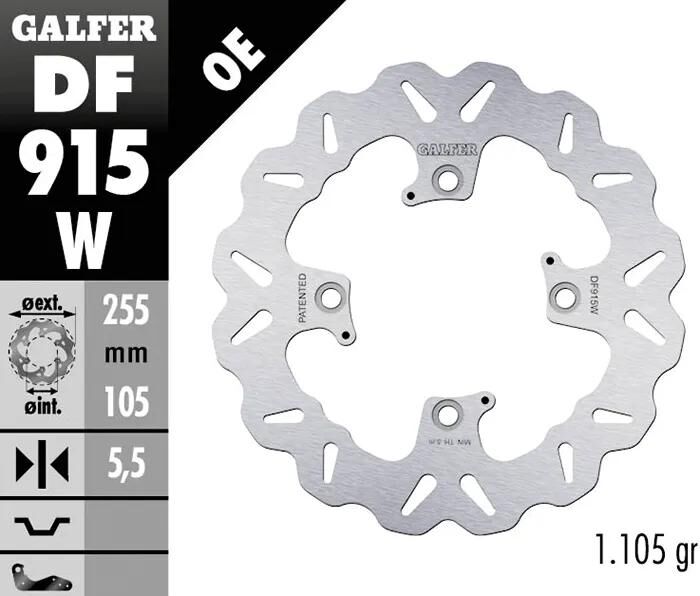 GALFER Rotor "DF915" Bremsscheiben