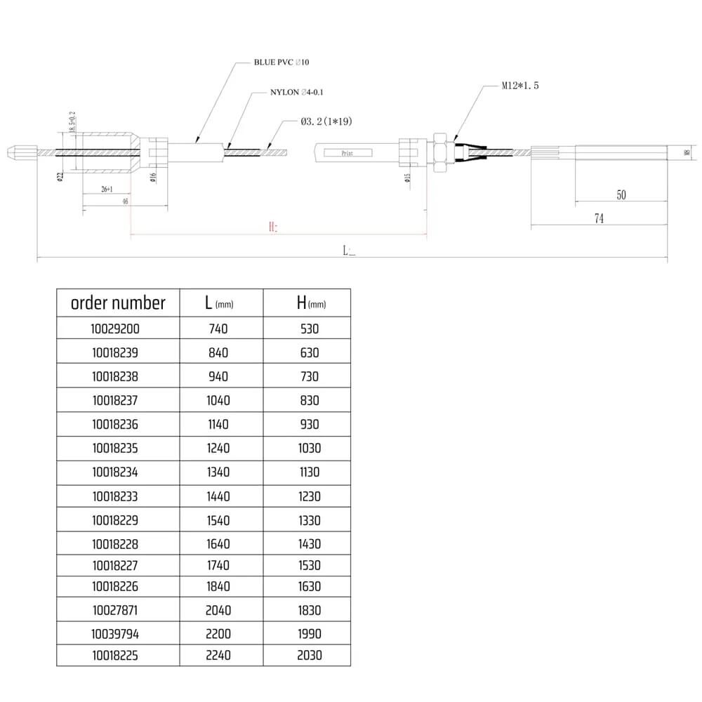 NB PARTS_Bremsseilzug Anhängerteile