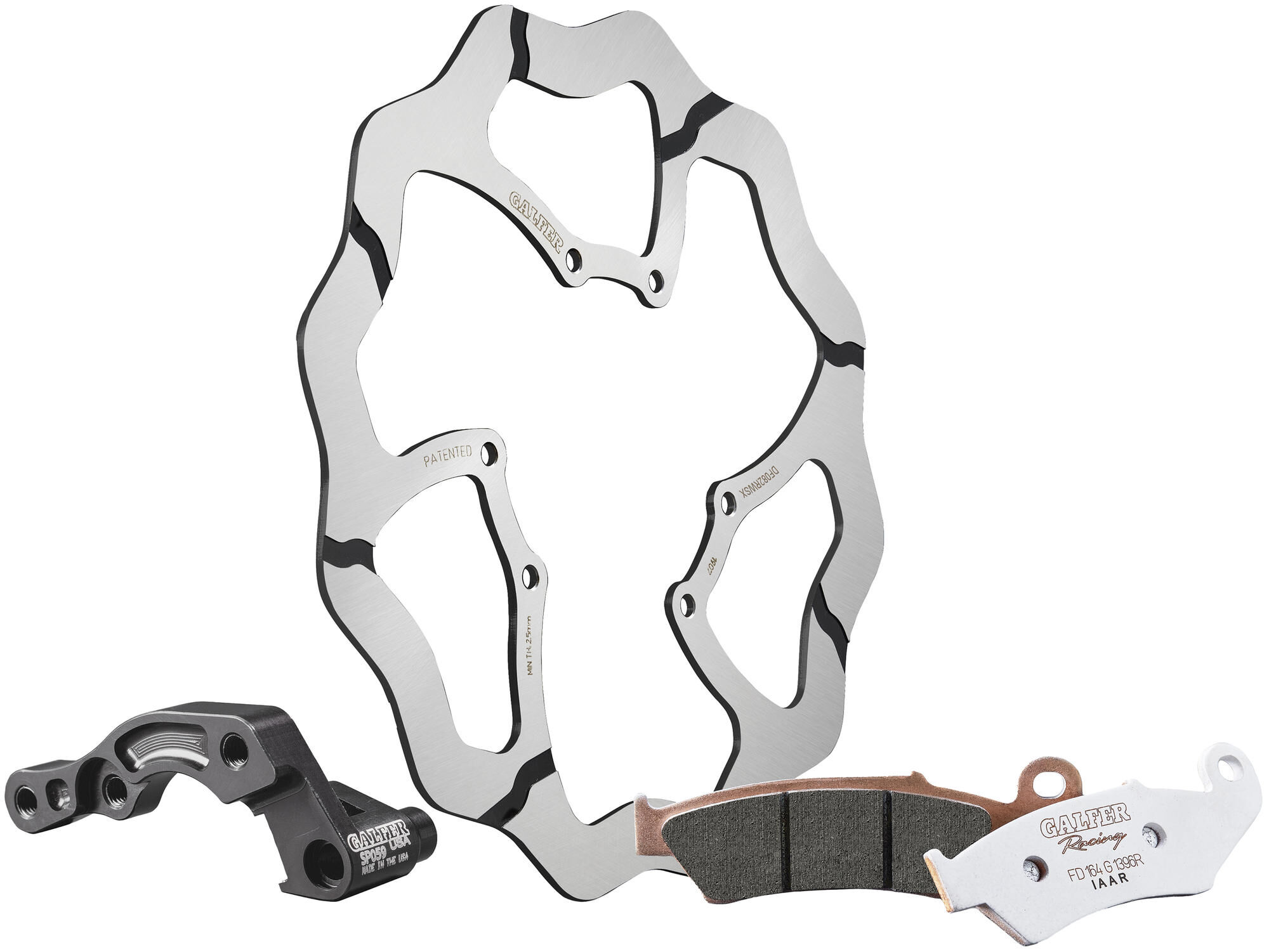 Oversize kit GALFER "KG082-2" Bremsscheibenadapter,Bremsscheiben