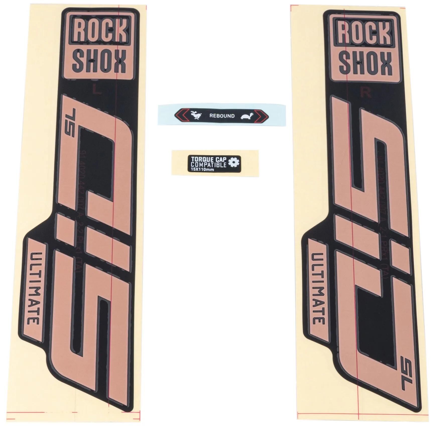 ROCKSHOX_Dekor Set Dekore,Aufkleber