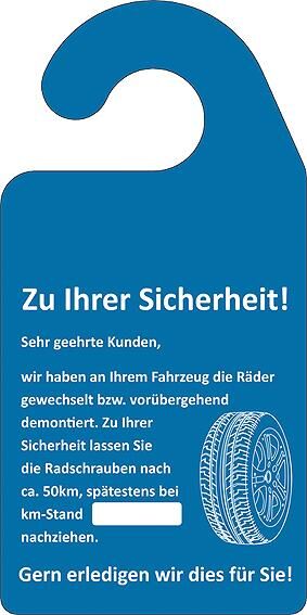 _Spiegelanhänger Auszeichnungshilfen,Werkstattorganisation