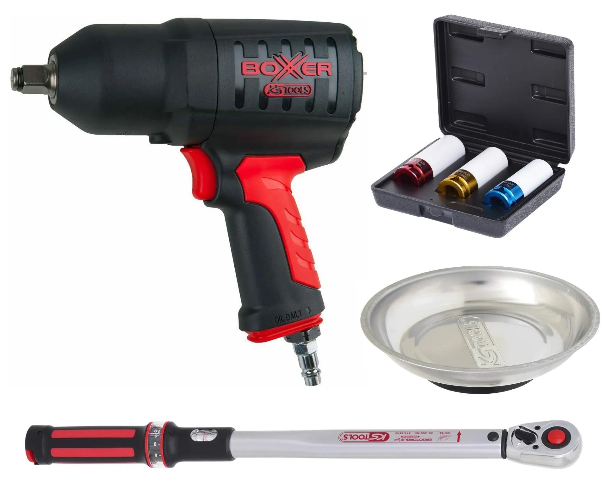 KS TOOLS_Schlagschrauber-Set Druckluftschlagschrauber,Druckluftwerkzeuge,Schlagschrauber