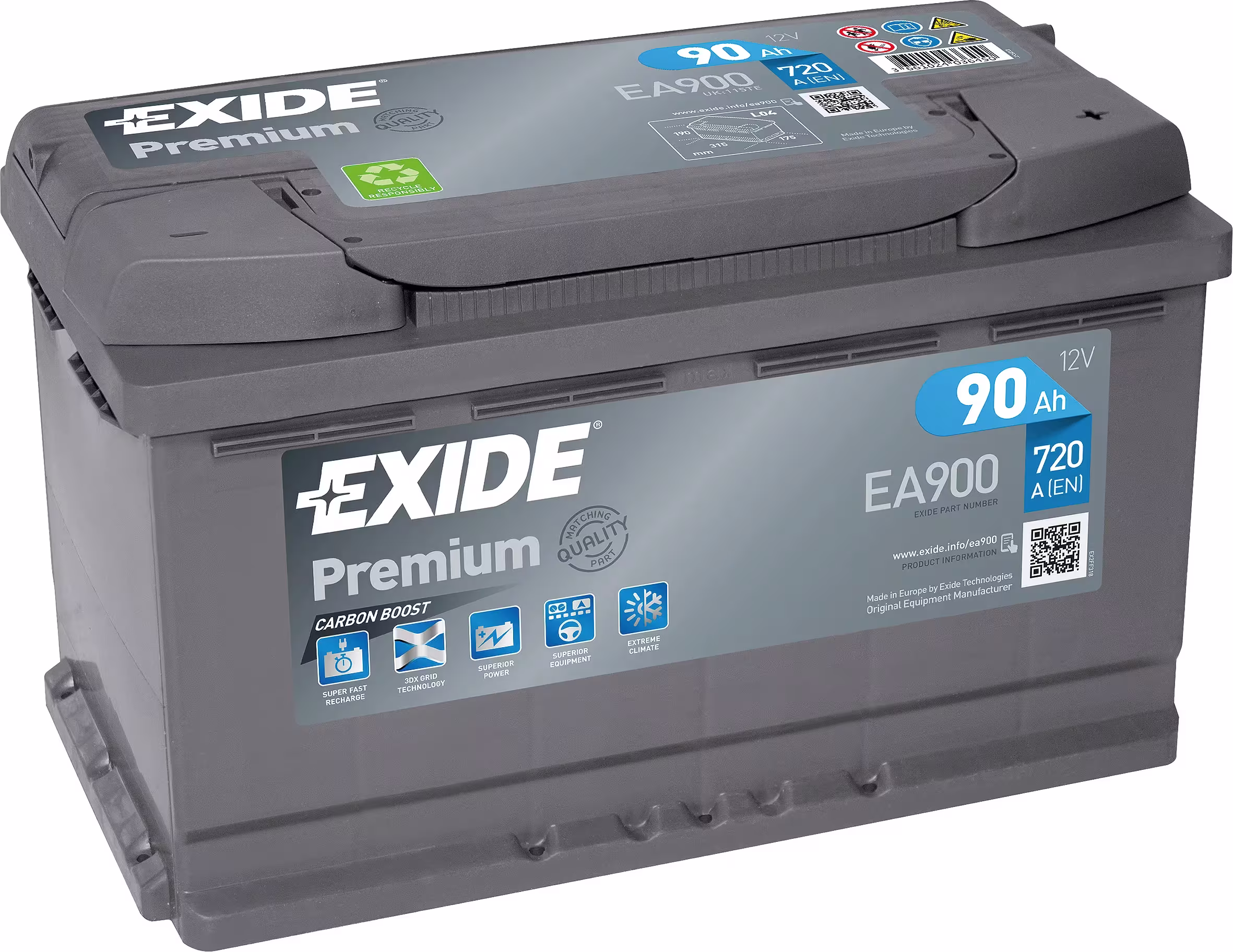 EXIDE_Starterbatterie Starterbatterien,Batterien