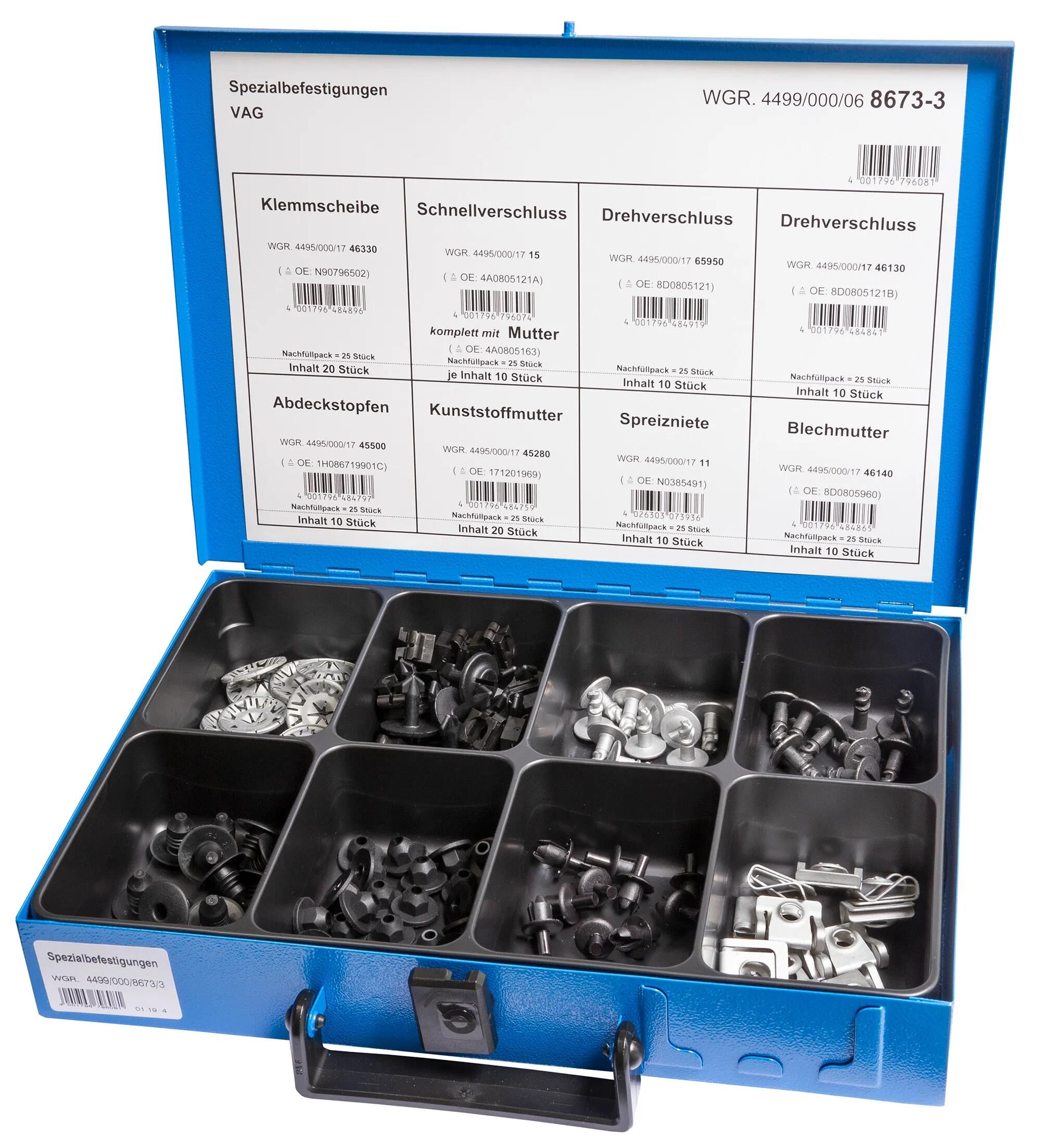 Dresselhaus_Spezialbefestigungssortiment Befestigungsteile