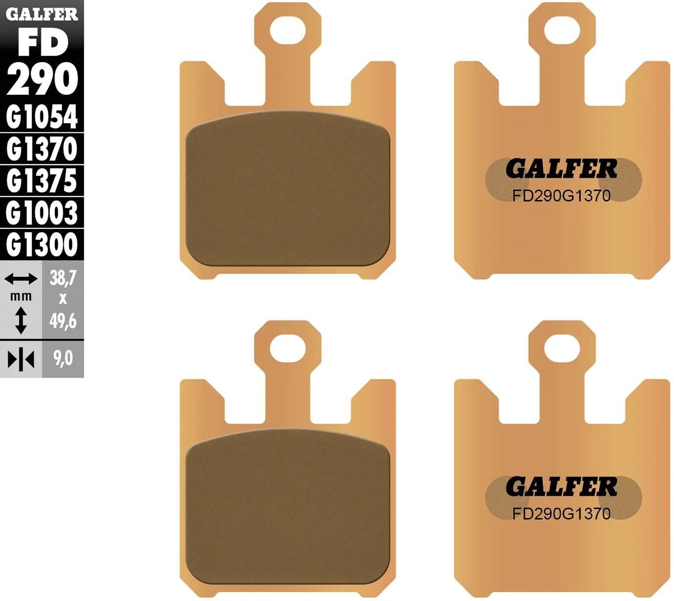 GALFER_Bremsbelag Bremsklötze,Bremsbeläge