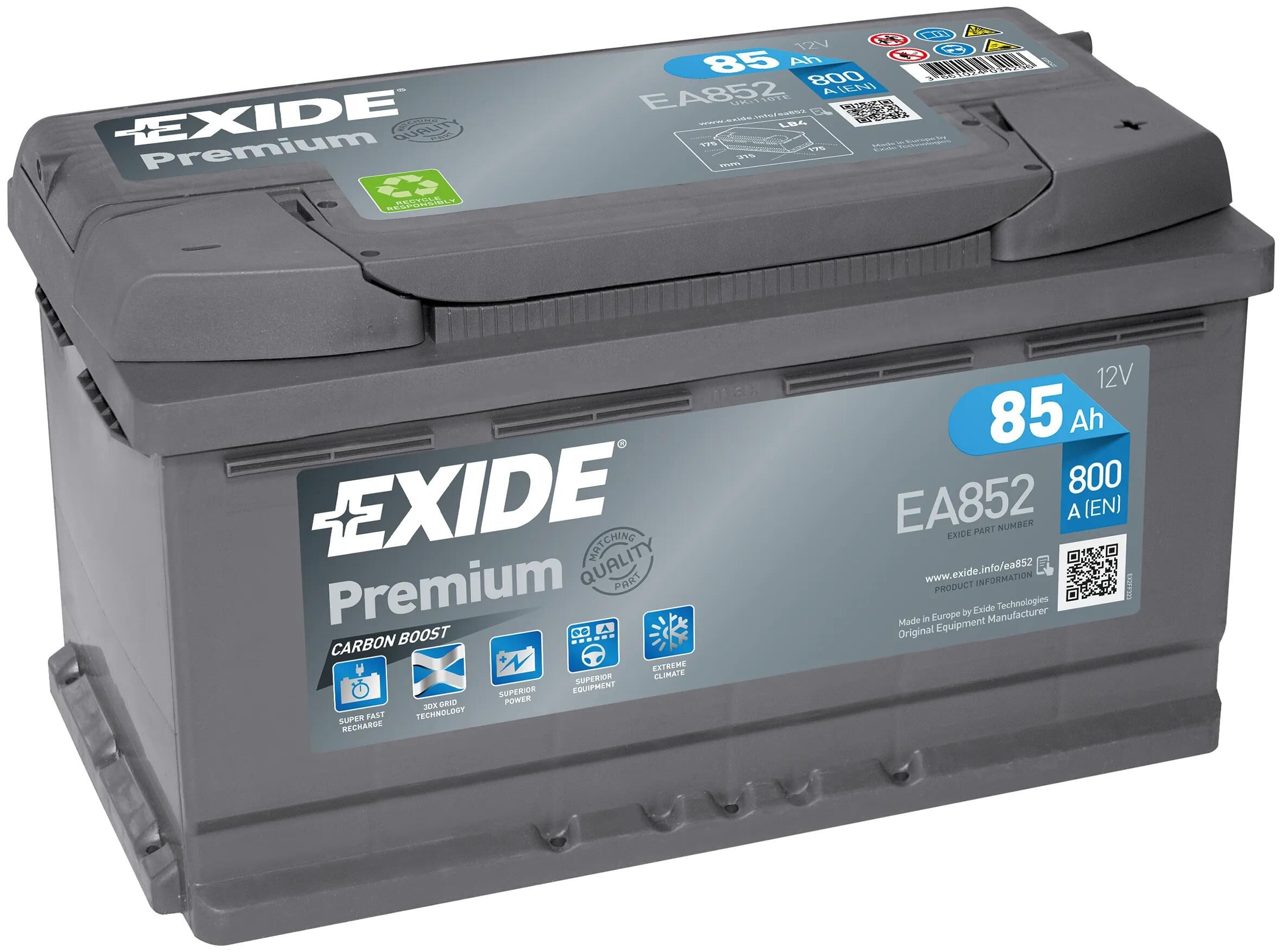 EXIDE_Starterbatterie Starterbatterien,Batterien