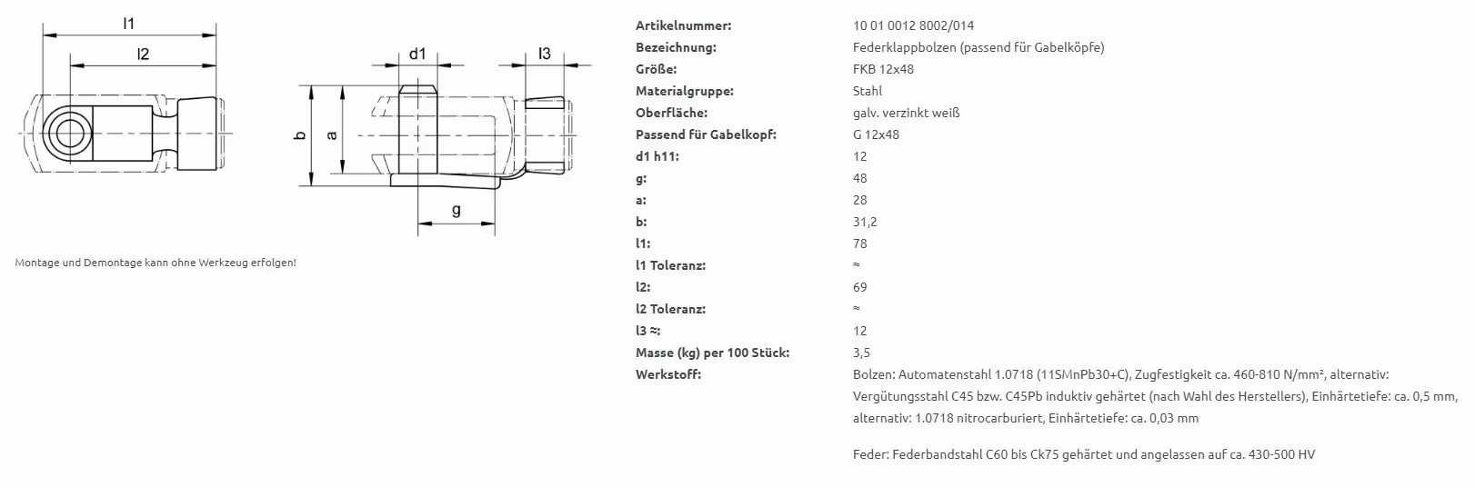BÜNTE_Federklappbolzen Anhängerteile
