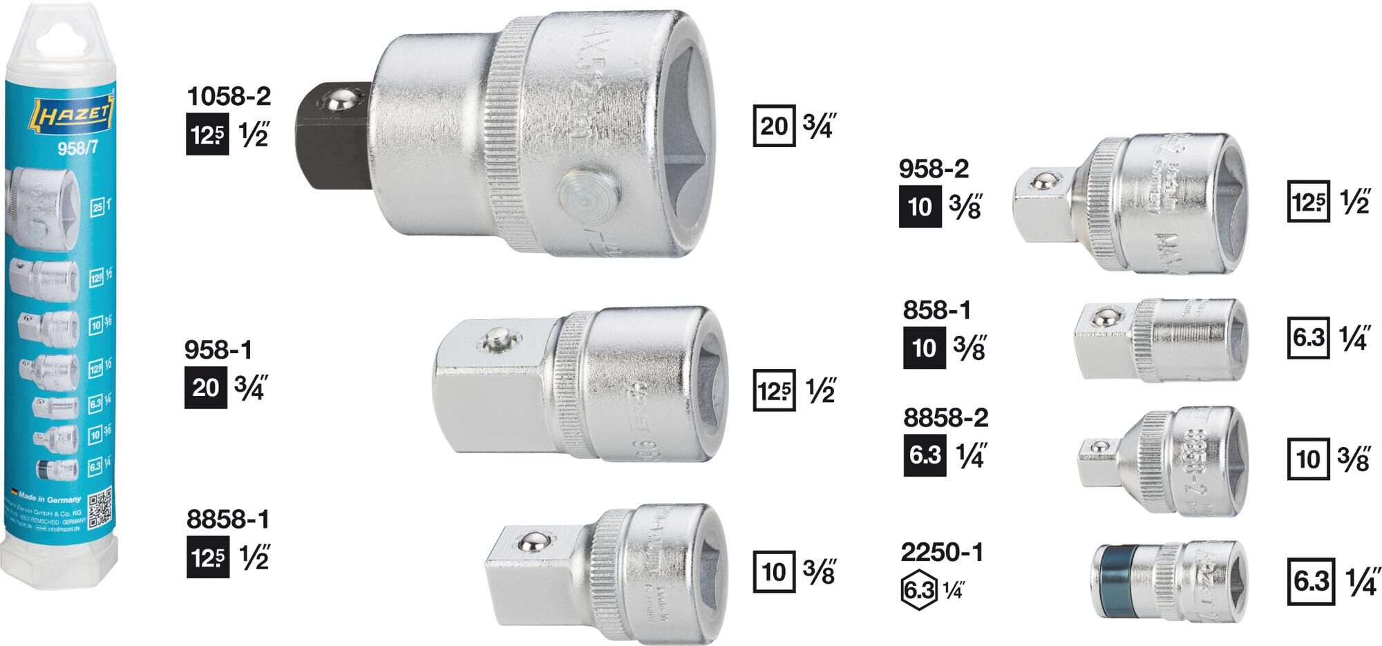 _Adaptersatz Reduziereinsätze,Steckschlüssel