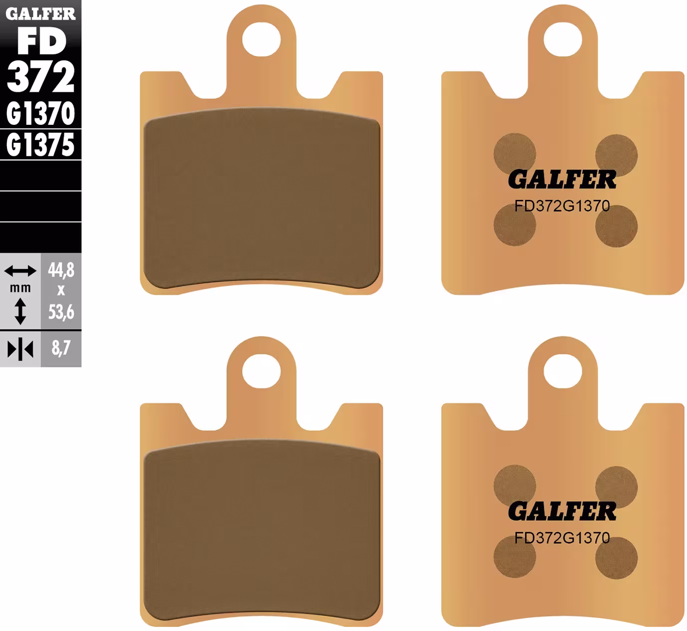 GALFER_Bremsbelag Bremsklötze,Bremsbeläge