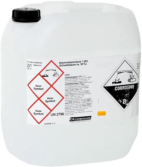 CG CHEMIKALIEN GMBH & CO KG_Batteriesäure Batteriesäure und -wasser,Destilliertes Wasser