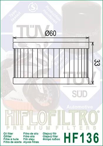 HIFLOFILTRO Ölfilter,Filter