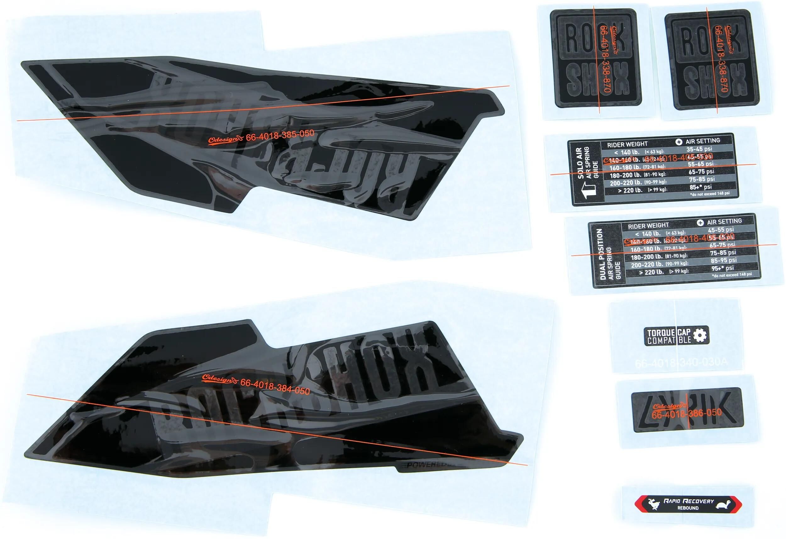 ROCKSHOX_Dekor Set Federgabel - Ersatz