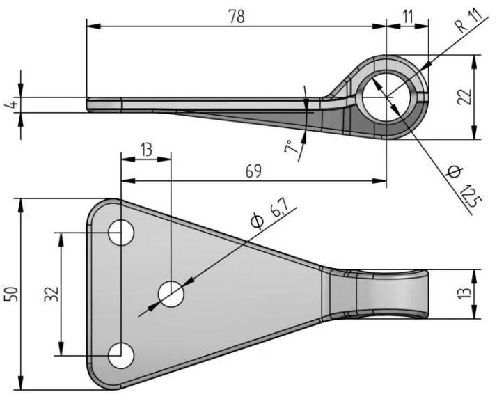 BÜNTE_Anschrauböse Anhängerteile