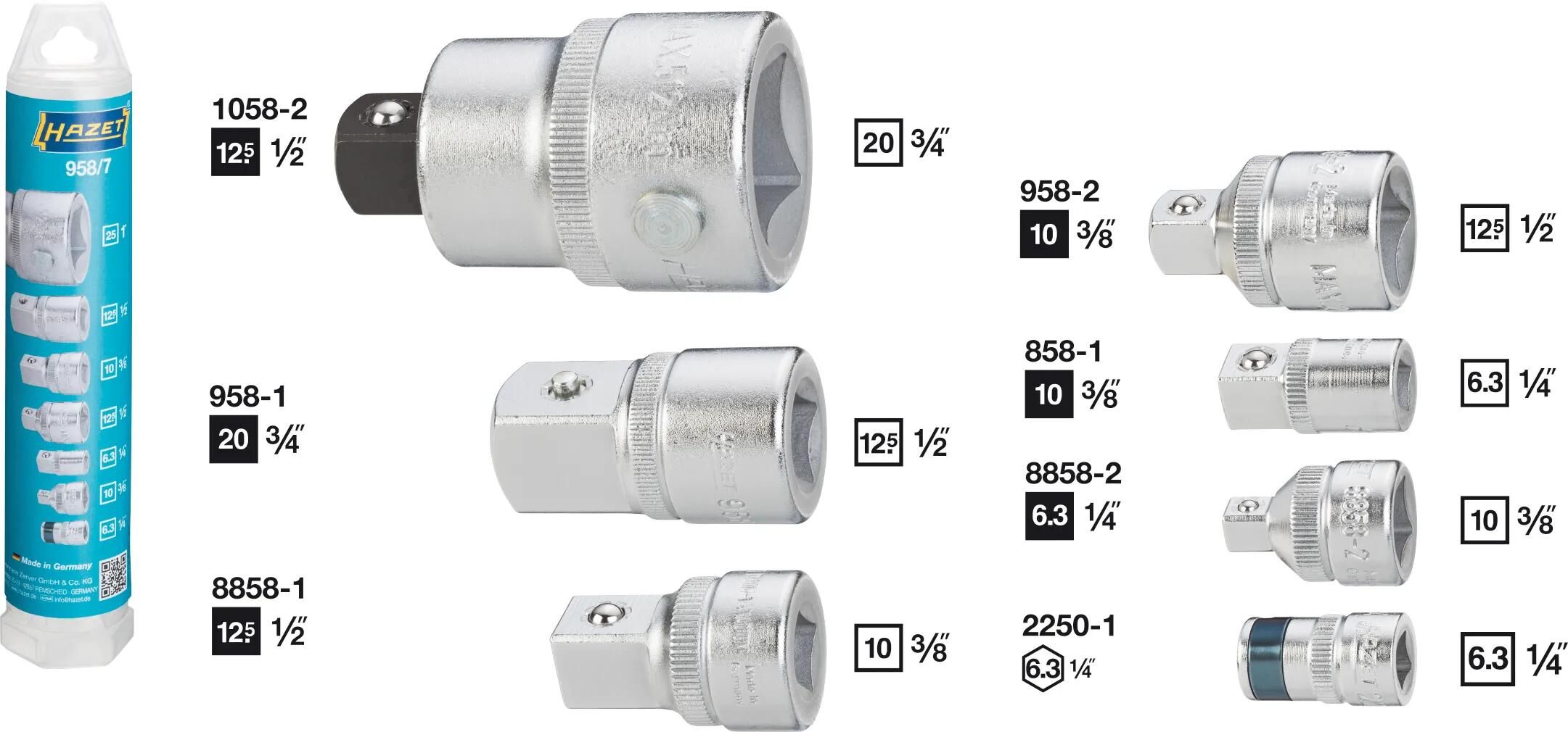 _Adaptersatz Reduziereinsätze,Steckschlüssel