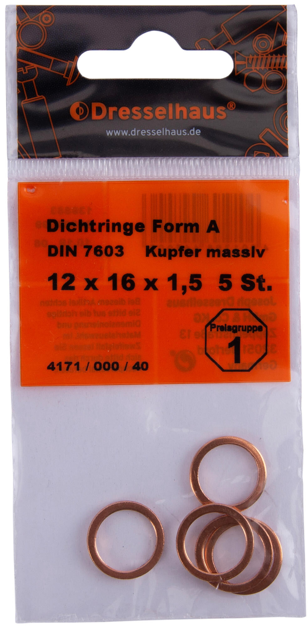 _Dichtring Kupferringe