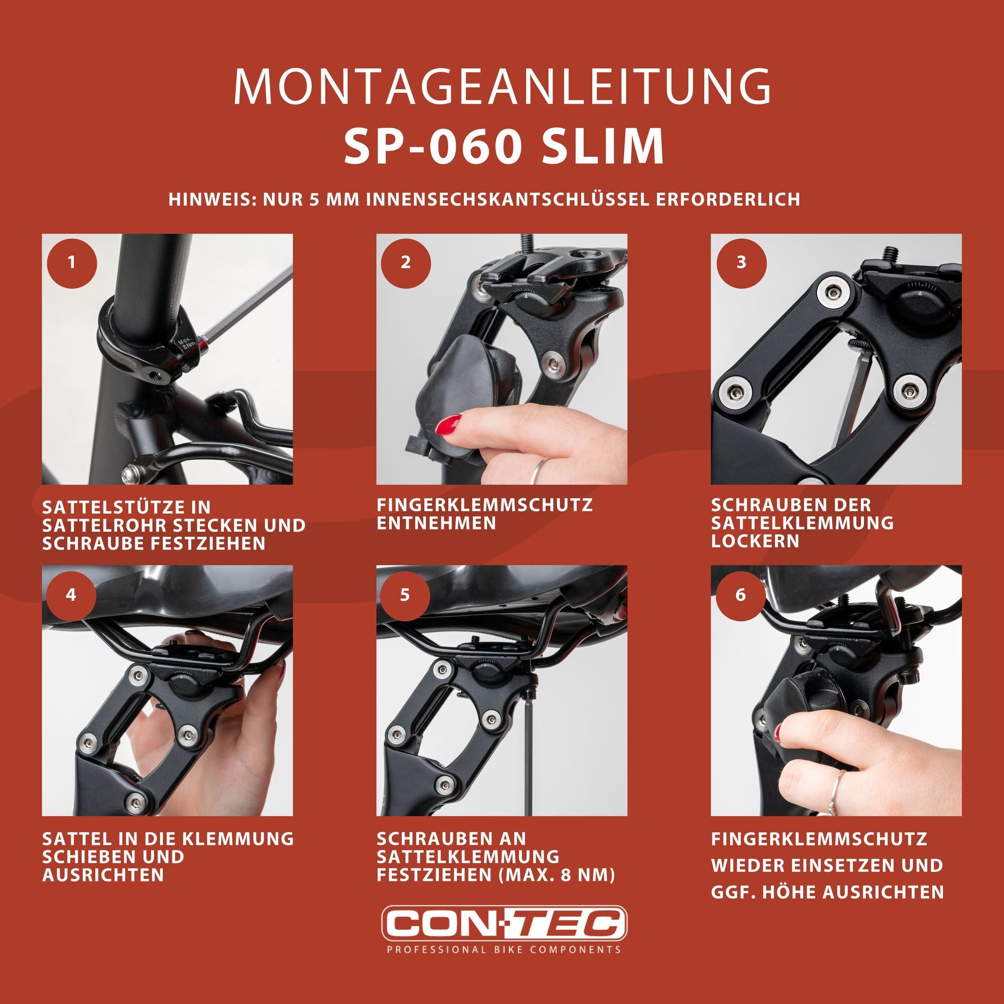 CONTEC Parallelogramm Suspension Seatpost "SP-060 Slim"