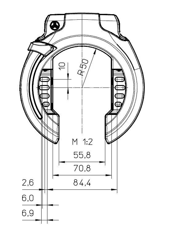 TRELOCK_Rahmenschloss-Set Rahmenschlösser,Schlösser