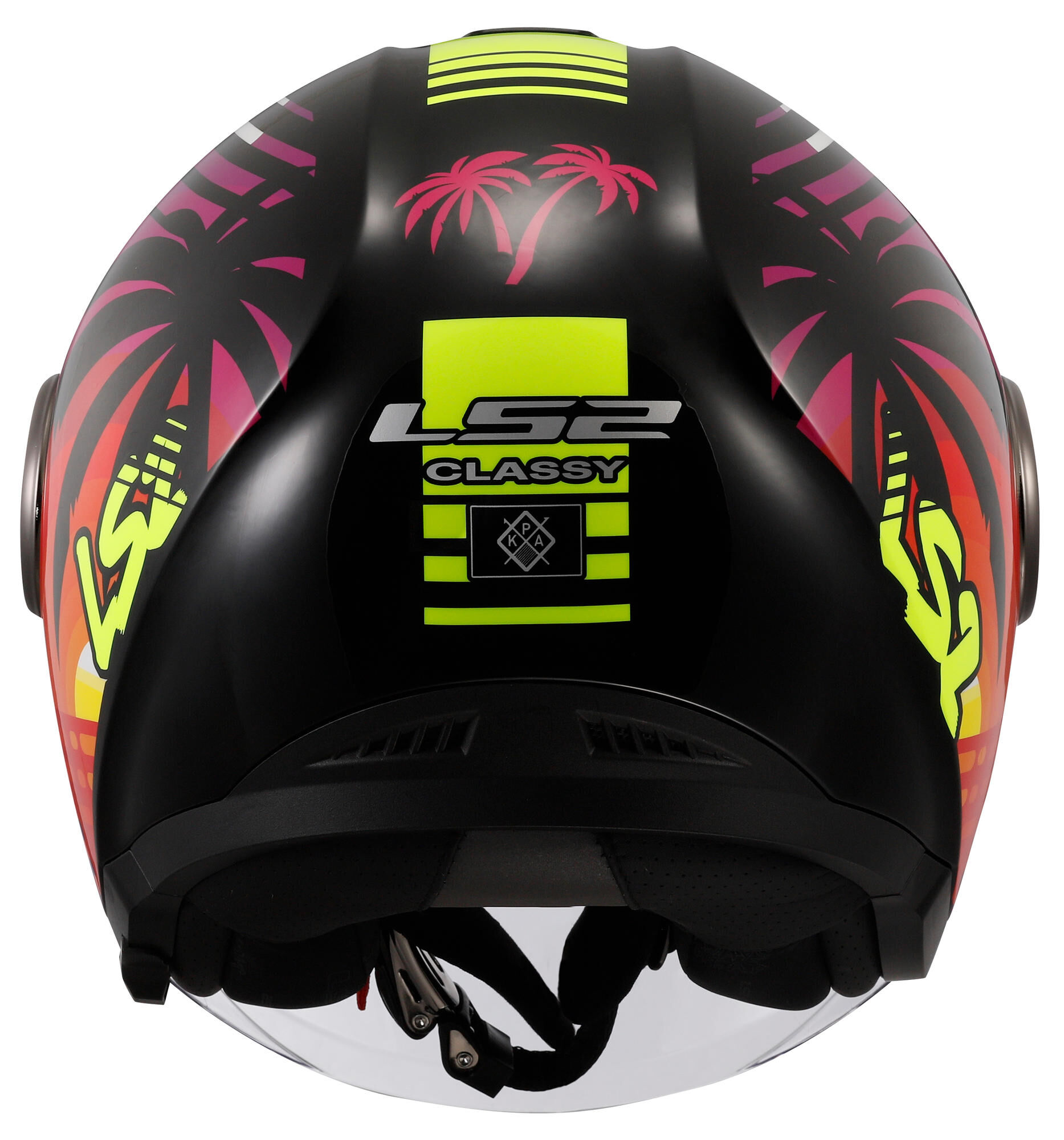 LS2 jethelm "of620 classy palm helmet of620 classy palm s black afbeelding