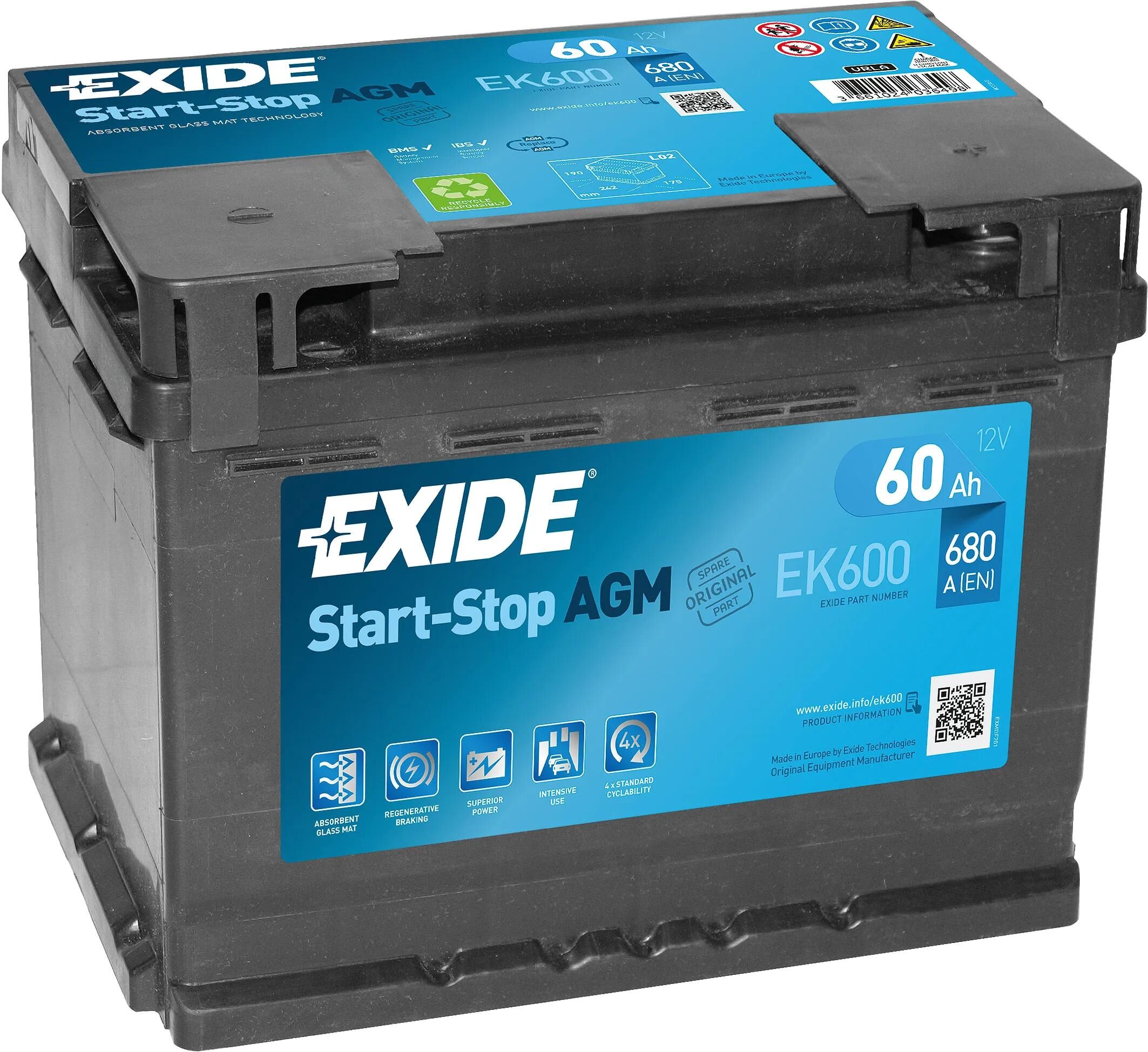 EXIDE_Starterbatterie Batterien,Akkus