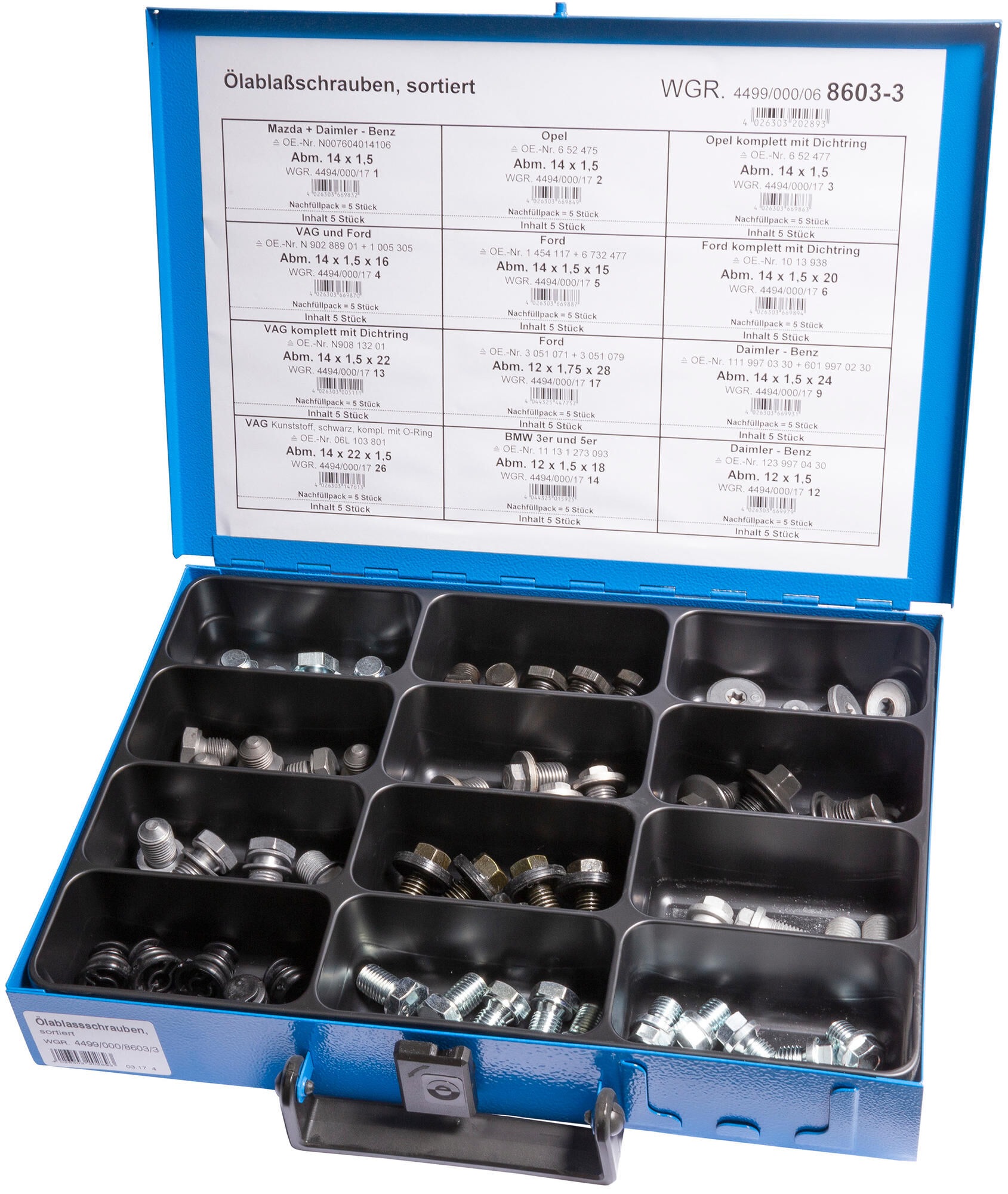 _Ölablaßschraubensortiment Ölablassschrauben