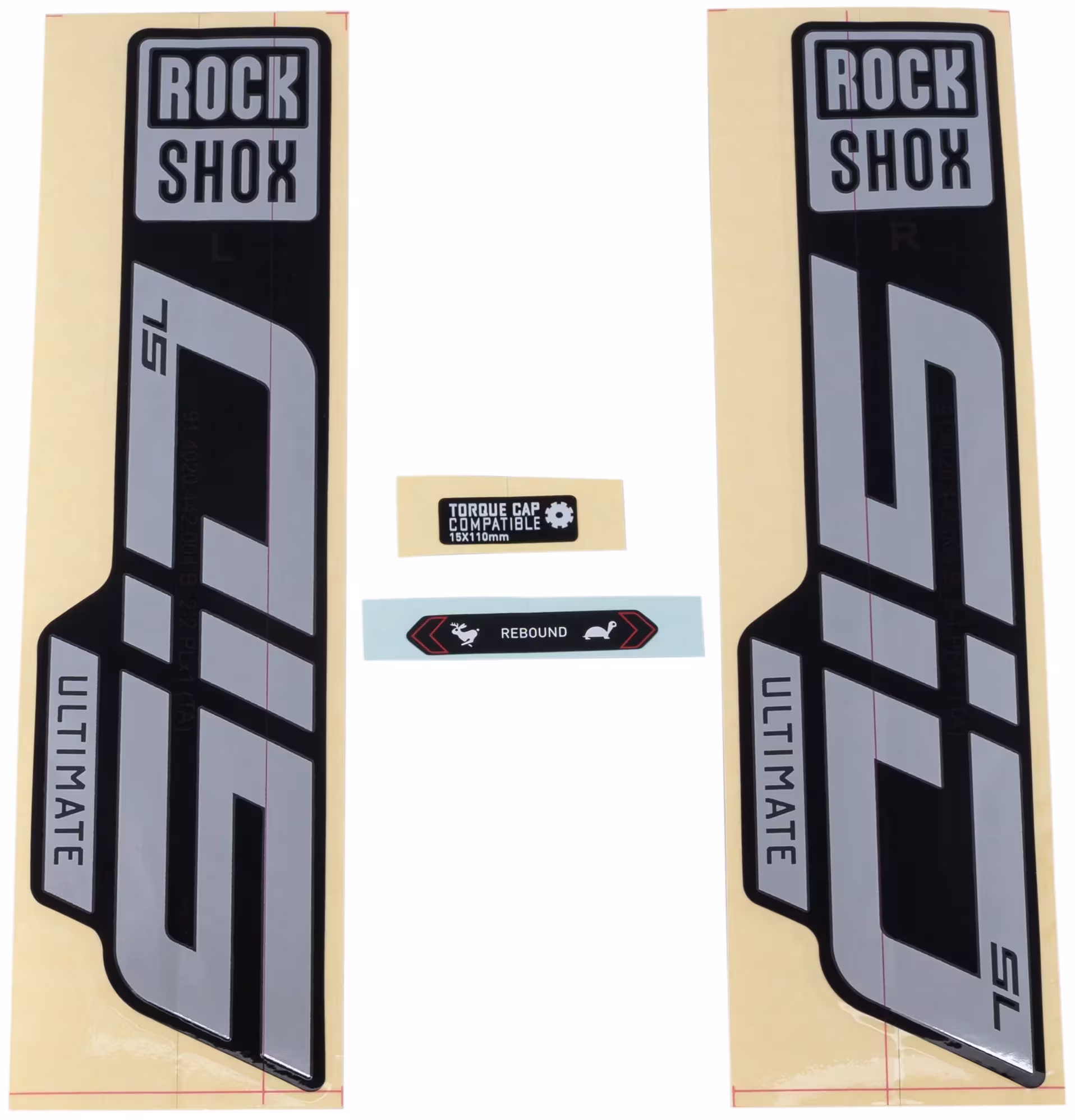ROCKSHOX_Dekor Set Dekore,Aufkleber