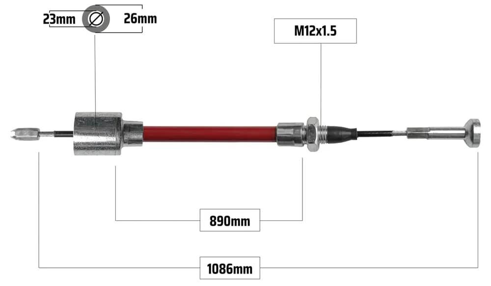NB PARTS_Bremsseilzug Anhängerteile