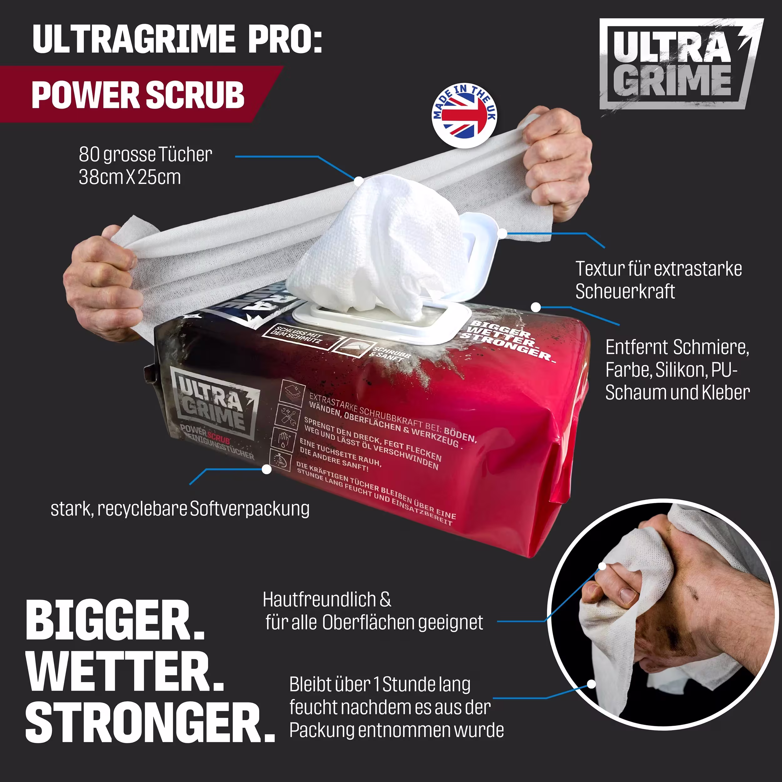 UltraGrime_Reinigungstuch Reinigungstücher,Pflegemittel,Reinigungsmittel