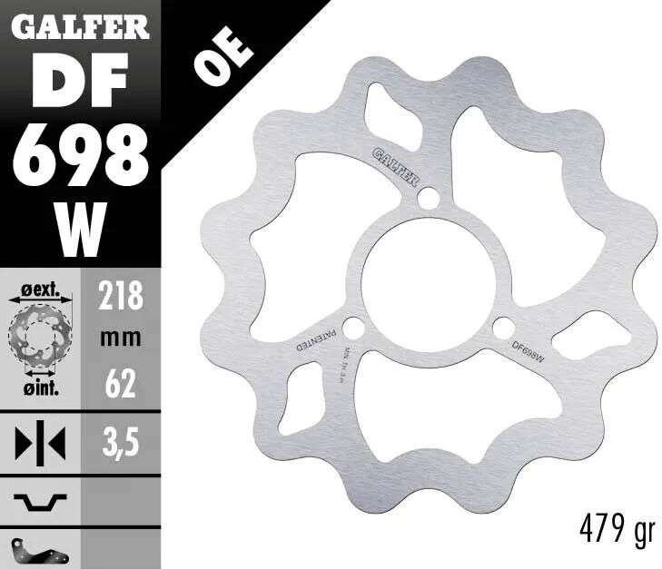 GALFER Rotor "DF698" Bremsscheiben
