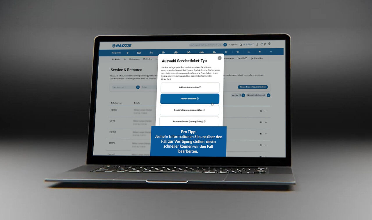 Gewährleistung online abwickeln Gewährleistung online abwickeln