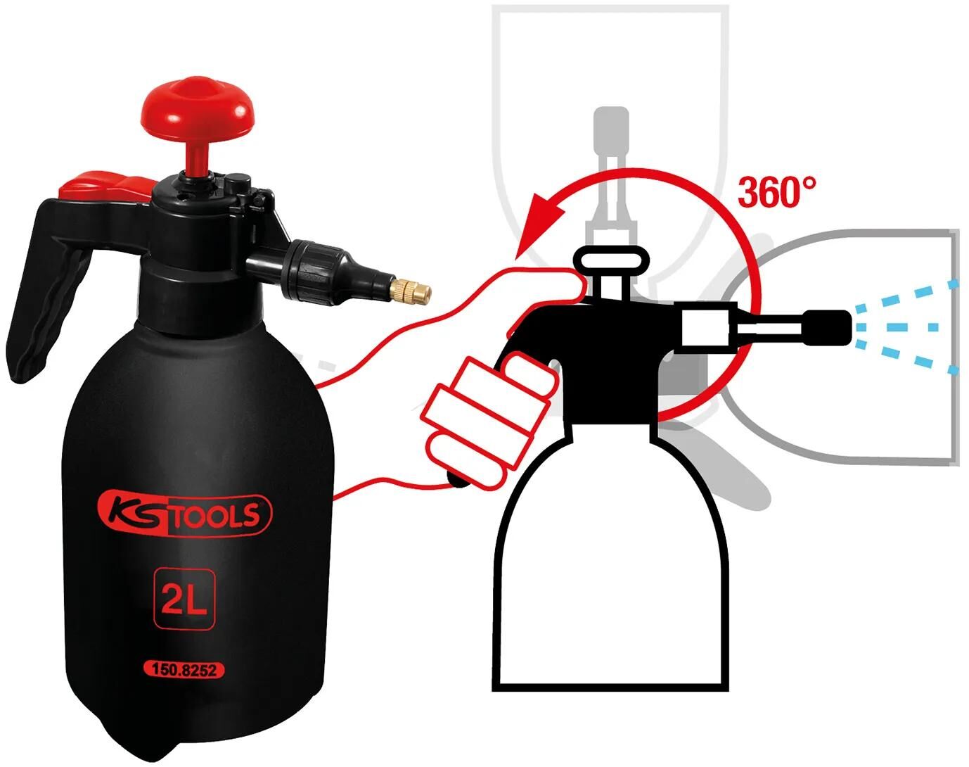 KS TOOLS_Druckpumpzerstäuber Zerstäuber