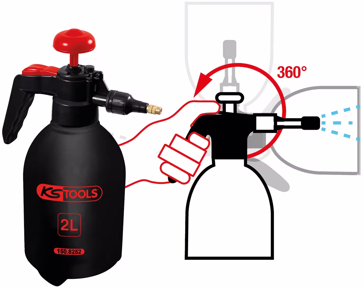 KS TOOLS_Druckpumpzerstäuber Zerstäuber