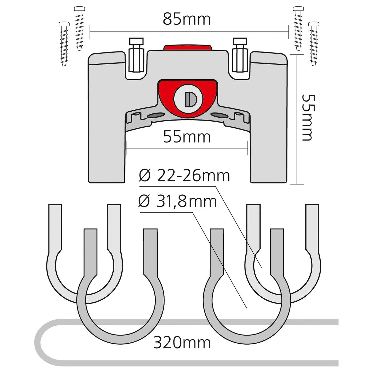 Korbhalter,Taschenhalter,Korbbefestigung