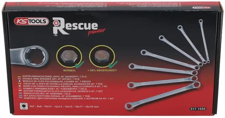 KS TOOLS_Doppelringschlüsselsatz Doppel-Ringschlüssel,Ringschlüssel,Schraubenschlüssel,Schraubenschlüsselsätze,Doppel-Ringschlüssel
