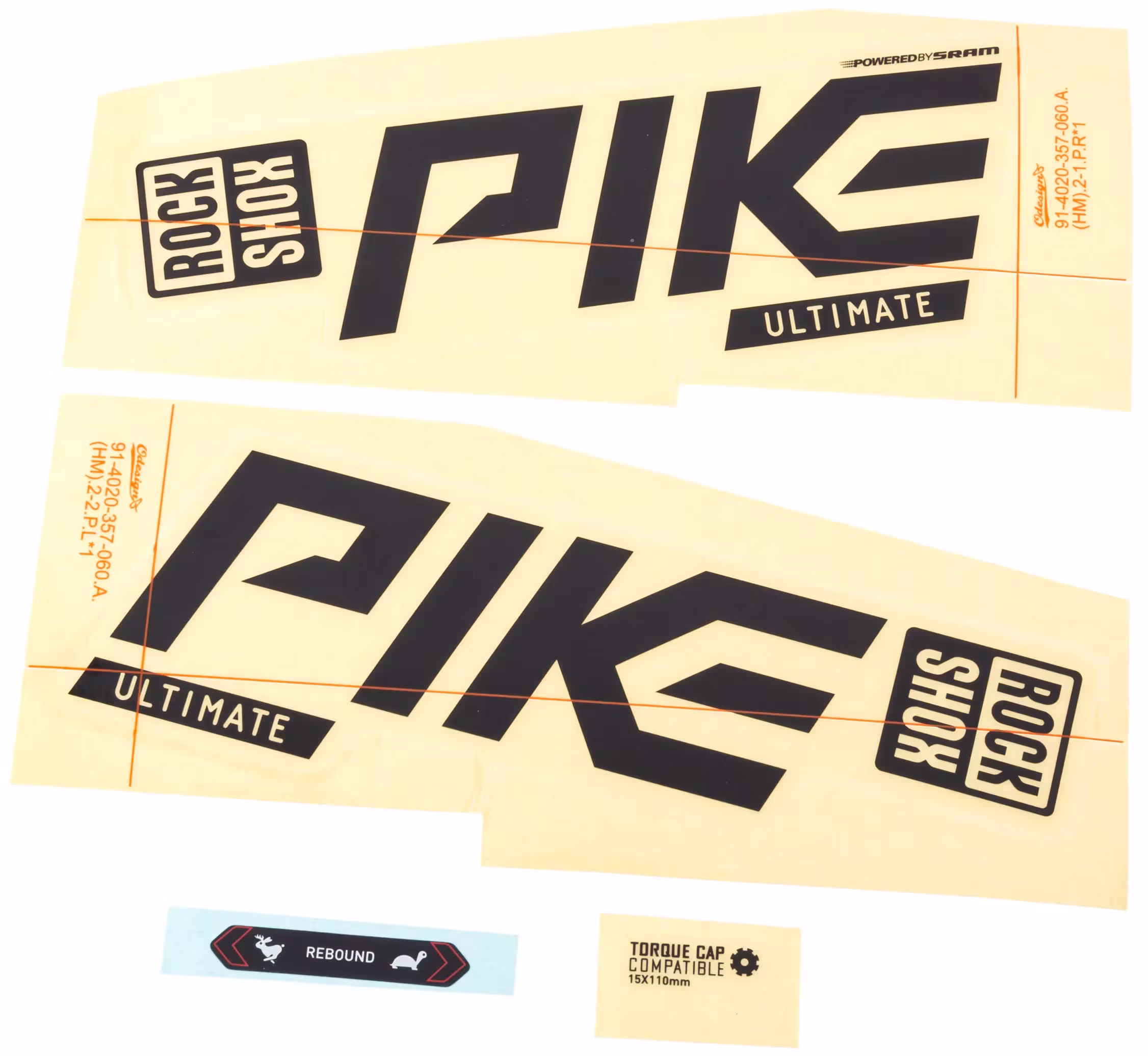 ROCKSHOX_Dekor Set Dekore,Aufkleber